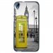 TPU1DES626CABINEUKJAUNE - Coque souple pour HTC Desire 626 avec impression Motifs cabine téléphonique UK jaune
