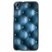 TPU1DES626CAPITONBLEU - Coque souple pour HTC Desire 626 avec impression Motifs effet capitonné bleu