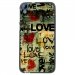 TPU1DES626LOVEVINTAGE - Coque souple pour HTC Desire 626 avec impression Motifs Love Vintage
