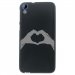 TPU1DES626MAINCOEUR - Coque souple pour HTC Desire 626 avec impression Motifs mains en forme de coeur