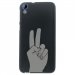 TPU1DES626MAINPEACE - Coque souple pour HTC Desire 626 avec impression Motifs main Peace and Love