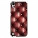 TPU1DES630CAPITON - Coque souple pour HTC Desire 630 avec impression Motifs effet capitonné bordeau