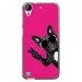 TPU1DES630CHIENVFUSHIA - Coque souple pour HTC Desire 630 avec impression Motifs chien à lunettes sur fond fushia