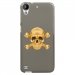 TPU1DES630SKULLOR - Coque souple pour HTC Desire 630 avec impression Motifs tête de mort aspect or