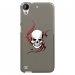 TPU1DES630SKULLTRIBAL - Coque souple pour HTC Desire 630 avec impression Motifs tête de mort sur fond tribal