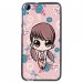 TPU1DESIRE820PETITEFILLE - Coque souple pour HTC Desire 820 avec impression Motifs petite fille manga