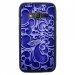 TPU1G318ARABESQUEBLEU - Coque Souple en gel pour Samsung Galaxy Trend 2 Lite avec impression arabesque bleu