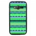 TPU1G318AZTEQUEBLEUVERT - Coque Souple en gel pour Samsung Galaxy Trend 2 Lite avec impression aztèque bleu et vert