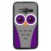 TPU1G318CHOUETTE5 - Coque Souple en gel pour Samsung Galaxy Trend 2 Lite avec impression chouette mauve et grise