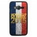 TPU1G318GOLDFRANCE - Coque Souple en gel pour Samsung Galaxy Trend 2 Lite avec impression logo rugby doré et drapeau de 