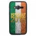 TPU1G318GOLDIRLANDE - Coque Souple en gel pour Samsung Galaxy Trend 2 Lite avec impression logo rugby doré et drapeau de 