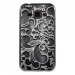 TPU1GALJ1ARABESQUENOIR - Coque souple pour Samsung Galaxy J1 SM-J100F avec impression Motifs arabesque noir