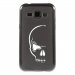 TPU1GALJ1CRANE - Coque souple pour Samsung Galaxy J1 SM-J100F avec impression Motifs crâne blanc