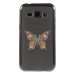 TPU1GALJ1PAPILLONSEUL - Coque souple pour Samsung Galaxy J1 SM-J100F avec impression Motifs papillon psychédélique