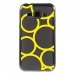 TPU1GALJ1RONDSJAUNES - Coque souple pour Samsung Galaxy J1 SM-J100F avec impression Motifs ronds jaunes