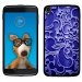 TPU1IDOL355ARABESQUEBLEU - Coque Souple en gel pour Alcatel Idol 3 5,5 avec impression Motifs arabesque bleu