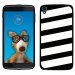 TPU1IDOL355BANDESBLANCHES - Coque Souple en gel pour Alcatel Idol 3 5,5 avec impression Motifs bandes blanches