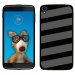 TPU1IDOL355BANDESGRISES - Coque Souple en gel pour Alcatel Idol 3 5,5 avec impression Motifs bandes grises