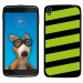 TPU1IDOL355BANDESVERTES - Coque Souple en gel pour Alcatel Idol 3 5,5 avec impression Motifs bandes vertes