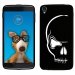 TPU1IDOL355CRANE - Coque Souple en gel pour Alcatel Idol 3 5,5 avec impression Motifs crâne blanc