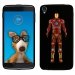 TPU1IDOL355IRON - Coque Souple en gel pour Alcatel Idol 3 5,5 avec impression Motifs Iron