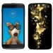 TPU1IDOL355PAPILLONSOR - Coque Souple en gel pour Alcatel Idol 3 5,5 avec impression Motifs papillons dorés
