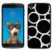 TPU1IDOL355RONDSBLANCS - Coque Souple en gel pour Alcatel Idol 3 5,5 avec impression Motifs ronds blancs