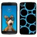 TPU1IDOL355RONDSBLEUS - Coque Souple en gel pour Alcatel Idol 3 5,5 avec impression Motifs ronds bleus