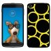 TPU1IDOL355RONDSJAUNES - Coque Souple en gel pour Alcatel Idol 3 5,5 avec impression Motifs ronds jaunes