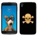 TPU1IDOL355SKULLOR - Coque Souple en gel pour Alcatel Idol 3 5,5 avec impression Motifs tête de mort aspect or