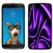TPU1IDOL355SOIEMAUVE - Coque Souple en gel pour Alcatel Idol 3 5,5 avec impression Motifs soie drapée mauve
