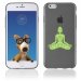 TPU1IPHONE6BOUDDHAVERT - Coque Souple en gel pour Apple iPhone 6 avec impression bouddha vert