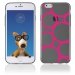 TPU1IPHONE6RONDSFUSHIAS - Coque Souple en gel pour Apple iPhone 6 avec impression ronds fushias