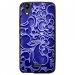 TPU1LBELLO2ARABESQUEBLEU - Coque souple pour LG Bello II avec impression Motifs arabesque bleu
