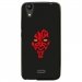 TPU1LBELLO2DARKROUGE - Coque souple pour LG Bello II avec impression Motifs Dark rouge