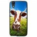TPU1LBELLO2VACHE - Coque souple pour LG Bello II avec impression Motifs vache
