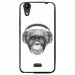 TPU1LBELLO2VIEUSINGECASQ - Coque souple pour LG Bello II avec impression Motifs singe avec casque