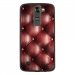 TPU1LGK7CAPITON - Coque souple pour LG K7 avec impression Motifs effet capitonné bordeau
