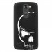 TPU1LGK7CRANE - Coque souple pour LG K7 avec impression Motifs crâne blanc