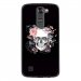 TPU1LGK7SKULLFLOWER - Coque souple pour LG K7 avec impression Motifs skull fleuri