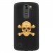 TPU1LGK7SKULLOR - Coque souple pour LG K7 avec impression Motifs tête de mort aspect or