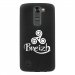 TPU1LGK7TRISKEL - Coque souple pour LG K7 avec impression Motifs Triskel Celte blanc