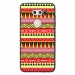 TPU1LGV30AZTEQUEJAUROU - Coque souple pour LG V30 avec impression Motifs aztèque jaune et rouge