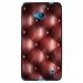 TPU1LUM640CAPITON - Coque Souple en gel noir pour Microsoft Lumia 640 avec impression Motifs effet capitonné bordeau