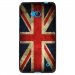 TPU1LUM640DRAPUKVINTAGE - Coque Souple en gel noir pour Microsoft Lumia 640 avec impression Motifs drapeau UK vintage