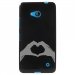 TPU1LUM640MAINCOEUR - Coque souple pour Microsoft Lumia 640 avec impression Motifs mains en forme de coeur