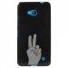 TPU1LUM640MAINPEACE - Coque souple pour Microsoft Lumia 640 avec impression Motifs main Peace and Love