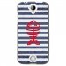 TPU1M320POISSON - Coque souple pour Acer Liquid M320 avec impression Motifs squelette poisson