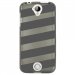 TPU1M330BANDESGRISES - Coque souple pour Acer Liquid M330 avec impression Motifs bandes grises