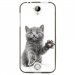 TPU1M330CHATYEUXBLEU - Coque souple pour Acer Liquid M330 avec impression Motifs chat yeux bleus